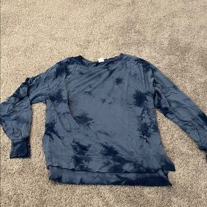 JoyLab Blue Tie-Dye Long Sleeve Top